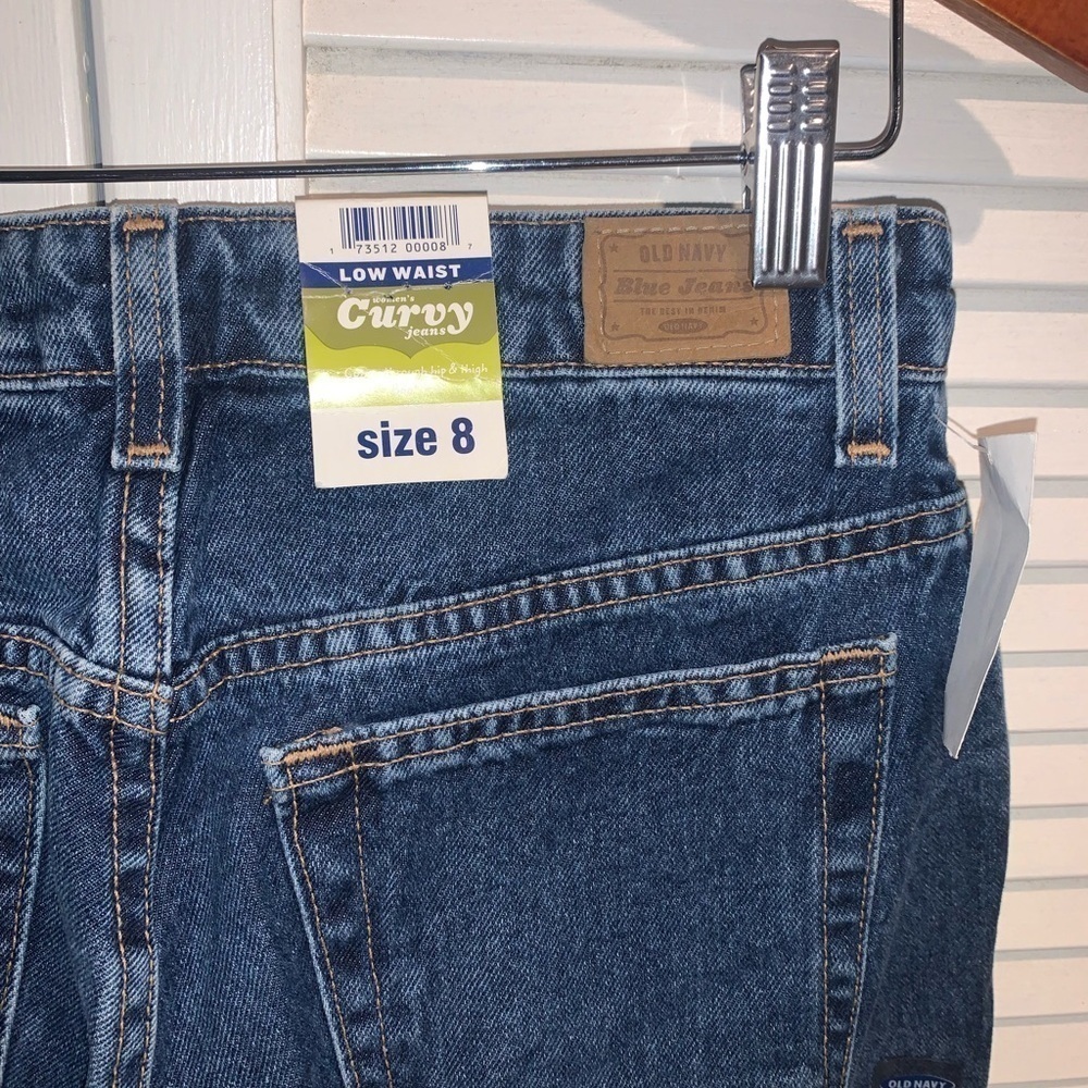 Vintage Curvy Low Waist Old Navy Jeans bootcut women’s size 8 deadstock - Picture 7 of 9